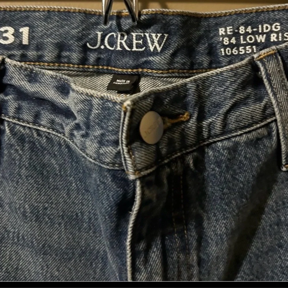 J. Crew ‘84 Low Rise Wide Leg  106551 Fit Blue Jeans, Women’s size 31